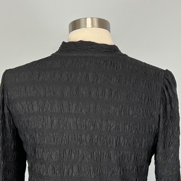 Jade Melody Tam Womens Black Mock Neck Top Long Sleeve Textured size Small - Picture 7 of 12